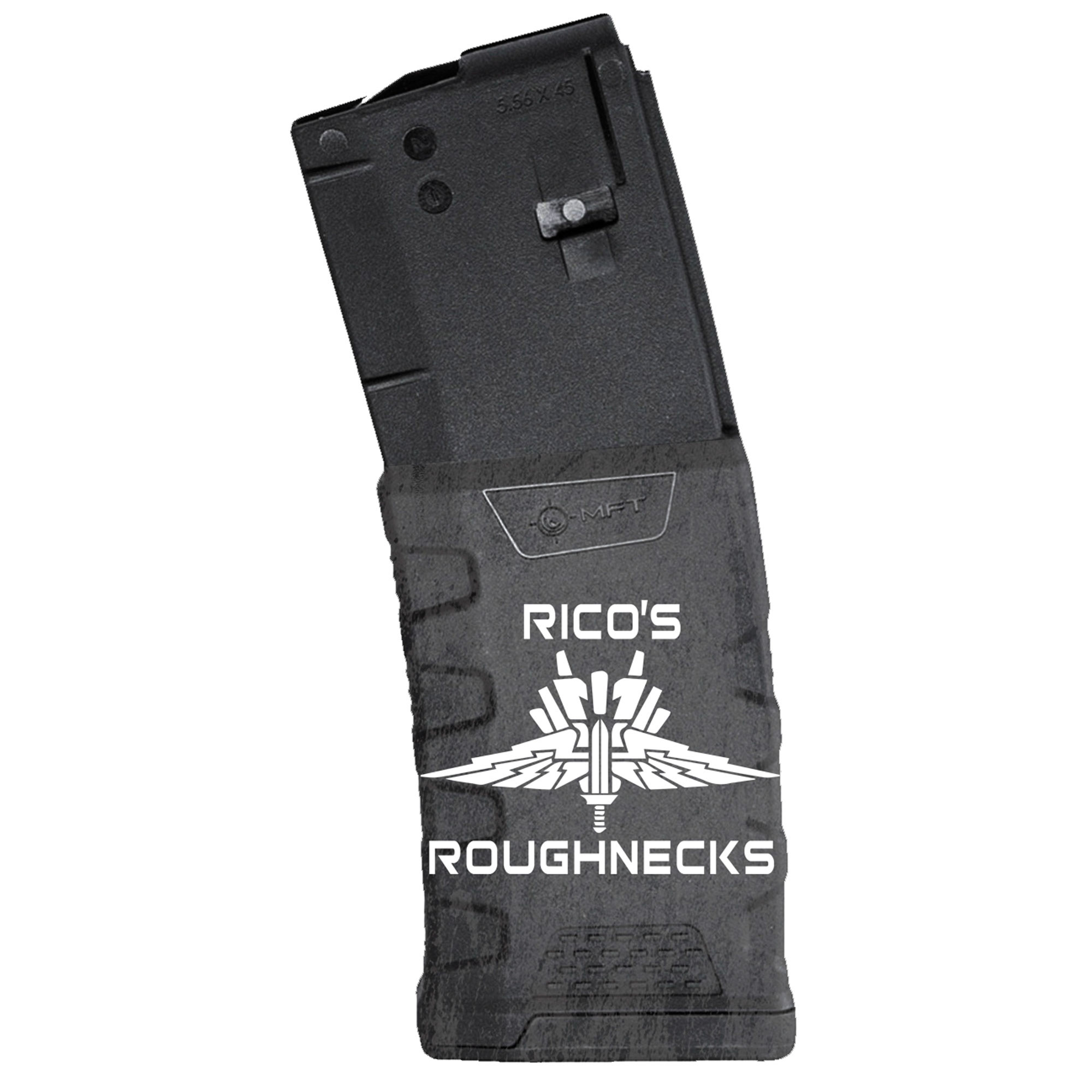 Mission First Tactical 5.56 30 Round AR-15 Magazine Ricos Roughnecks Graphic