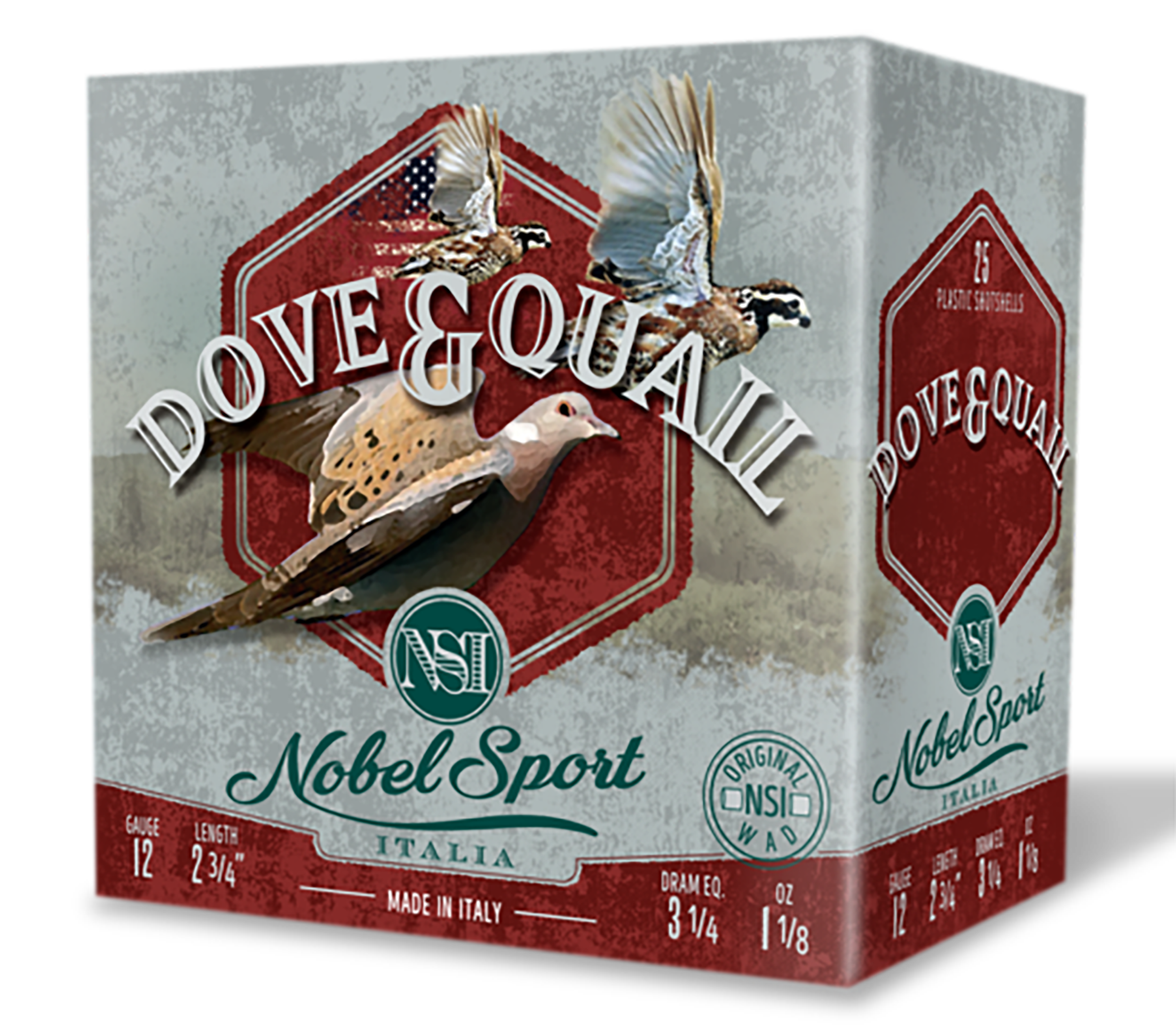 Nobel/eurosports Llc ANSF126 Dove & Quail  12Gauge 2.75" 1 1/8oz 6Shot 25 Rounds