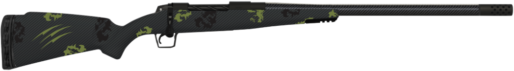 Fierce Firearms ROG7PRC22BFF Carbon Rogue  Full Size 7mm PRC 3+1 22" Hand Lapped/Match Grade Threaded Barrel, Black Cerakote Steel Receiver, Forest Camo Fierce Rogue Carbon Fiber Stock