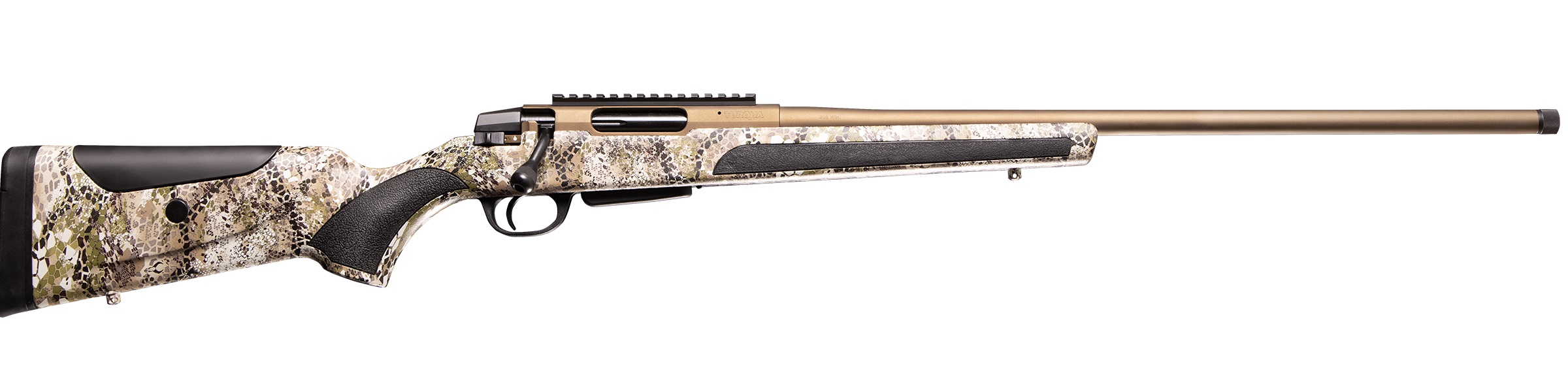 Four Peaks Turqua 308 Win 24 Inch 5 Rounds Bronze Cerakote Badlands Camo