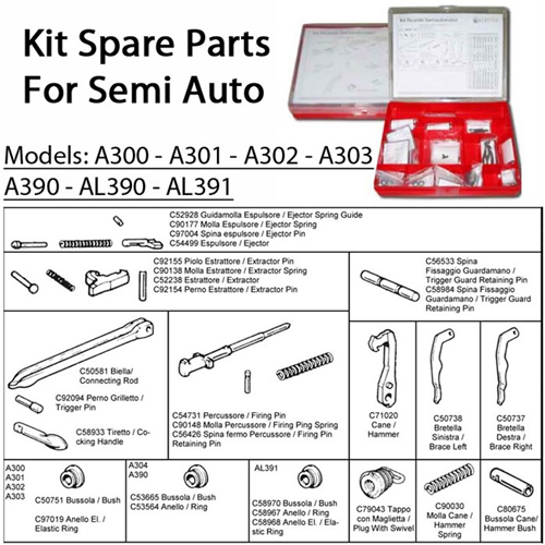 Beretta Spare Parts Kit for Semi-automatic 12 Ga Shotguns A301 to Al391