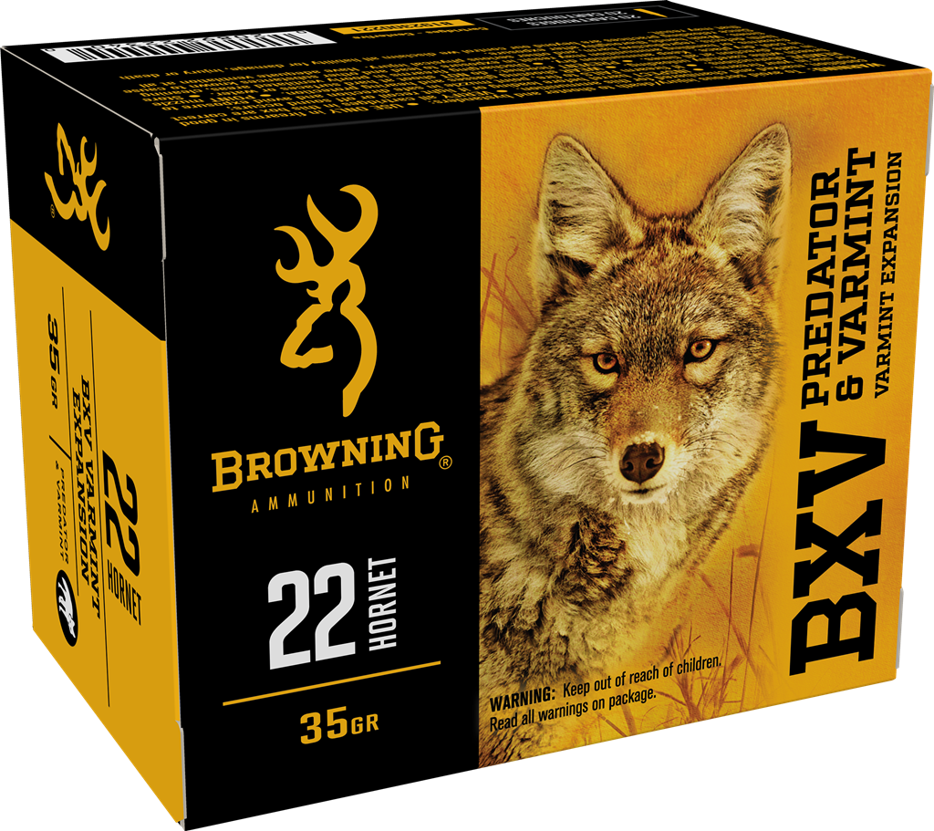 Browning BXV Predator & Varmint 22 Hornet Varmint Expansion Polymer Tip 35 Grain 20 Rounds