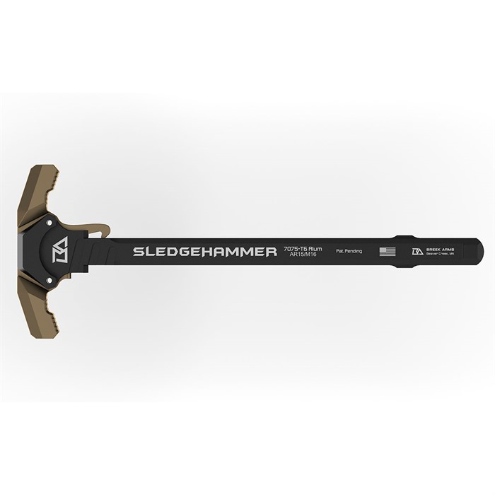Breek Arms Sledgehammer Ambi Charging Handle Fde for Ar-15