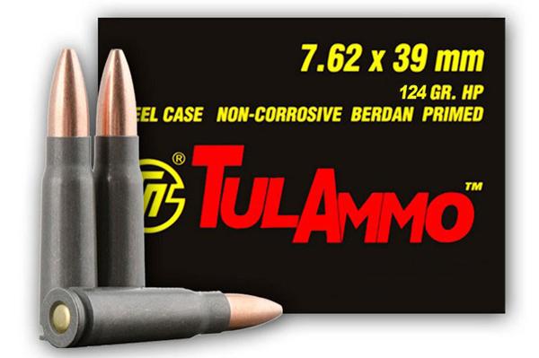 TULA 7.62X39 124GR HP 40/BX 25/CS