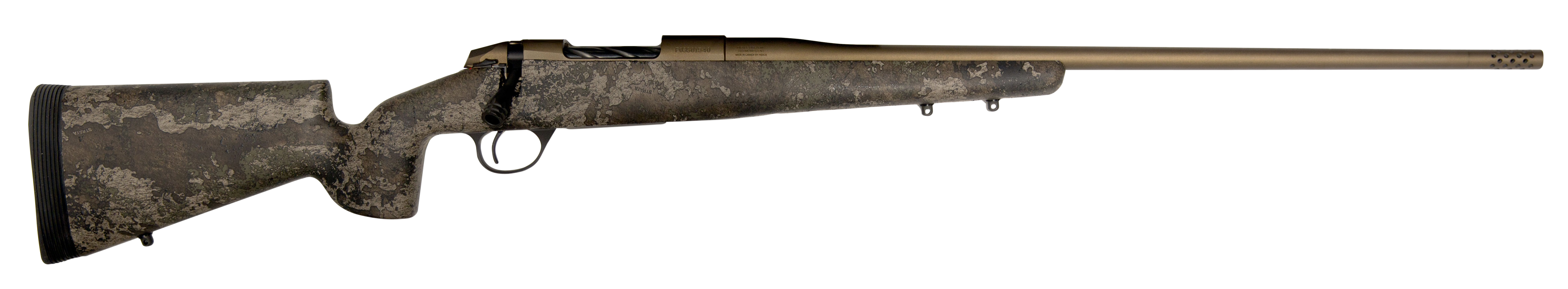 Fierce Firearms FCEFRYLR65CRDBZST Fury LR 6.5 Creedmoor Caliber with 3+1 Capacity, 24" Barrel, Bronze Cerakote Metal Finish & TrueTimber Strata Synthetic Stock, (Full Size)