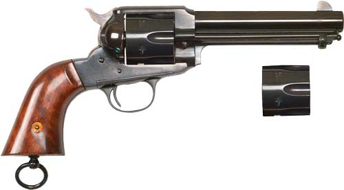 Cimarron Firearms, Cimarron 1890, 45 Colt, 5.5 inch, 6 Round, Blued Barrel Case Colored Frame