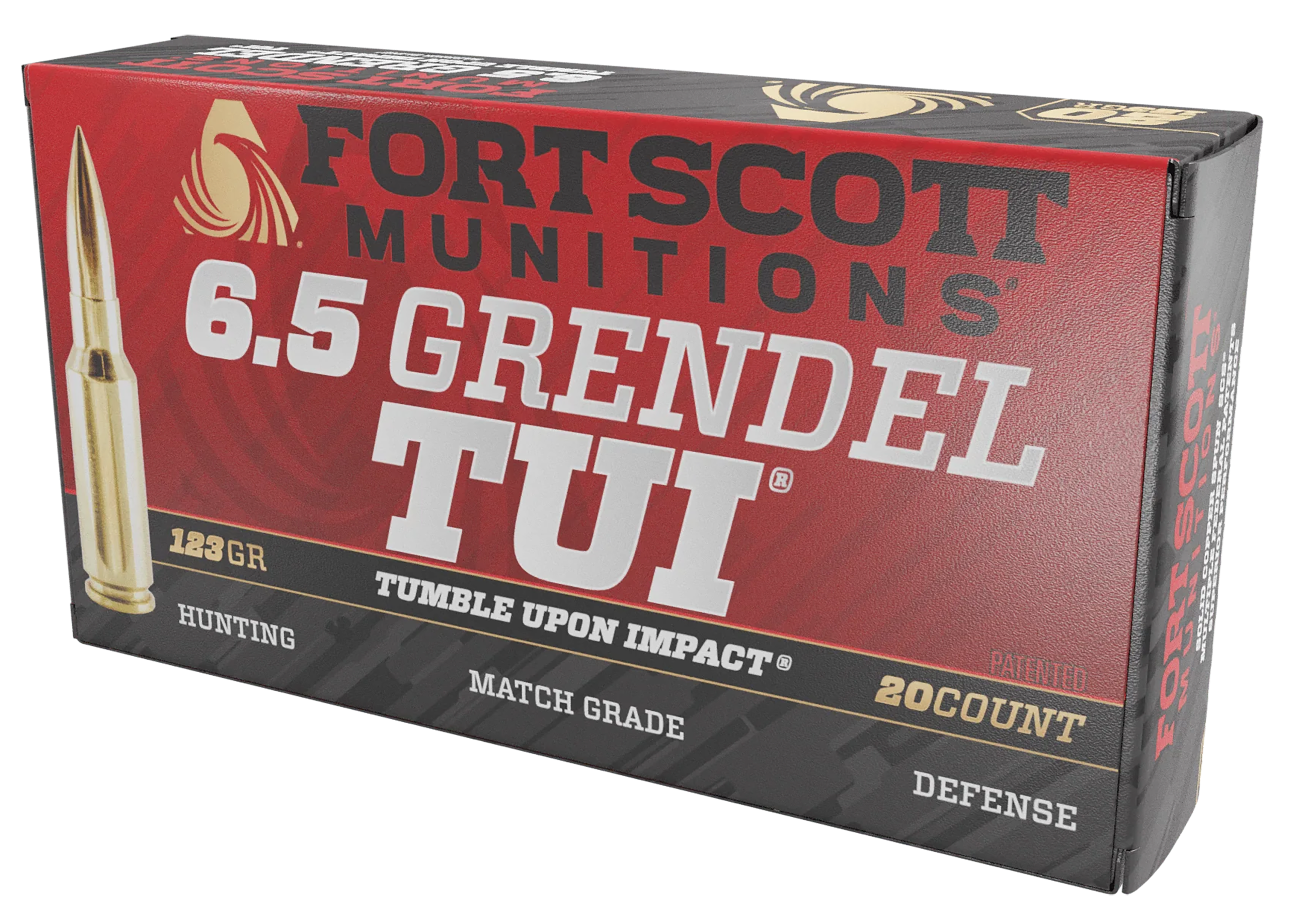 Fort Scott Munitions Rifle Ammo 6.5 Grendel 123 gr. TUI 20 rd.