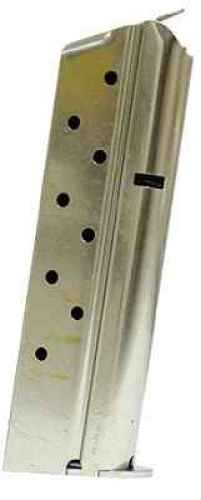 Colt 1911 Government 38 Super Auto Magazine 9-Round Stainless Steel Silver