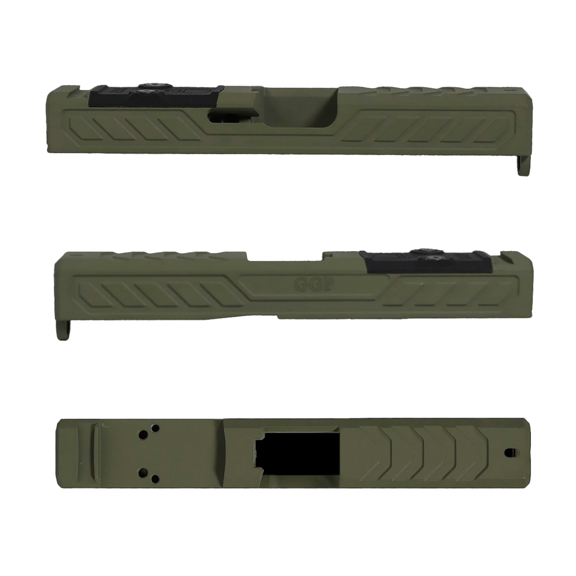 Grey Ghost Gear GGP Slide Glock 19 Gen5 Rmr V6 Olive Drab Green Cerakote