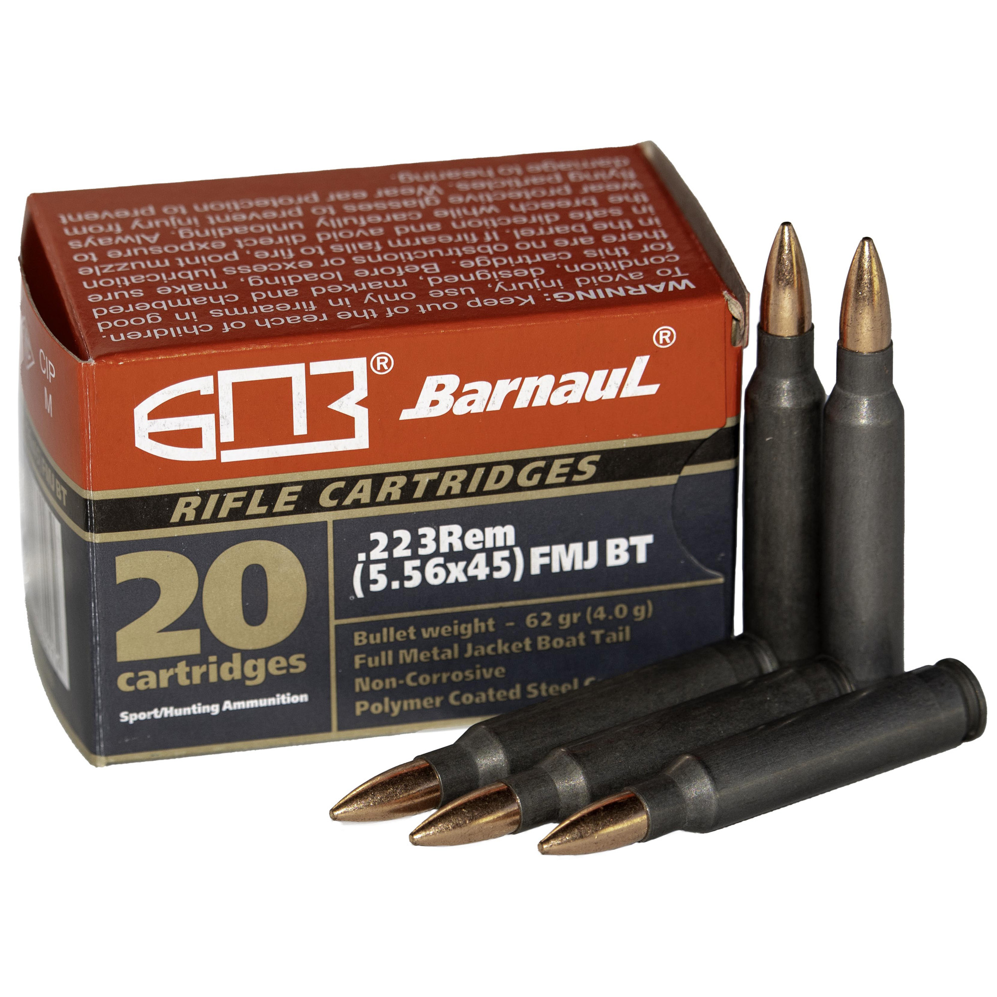 Barnaul 223rem 62gr Fmj 20 Rounds