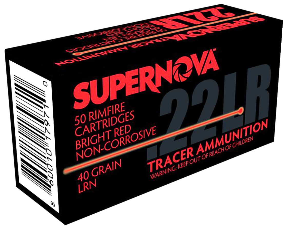 Piney Mountain Ammunition PMSN22LRR Red Tracer Non-Corrosive 22LR 40gr Lead Round Nose 50 Rounds