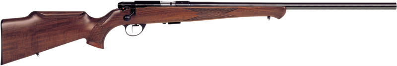 Anschutz 1712 Silhouette 22 Long Rifle, 21.6in. Barrel, 5rd, Wood Monte Carlo Stock, Med. Weight Tap. Barrel & 2 Stage Trigger - Black (NPN: 7594)