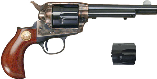 Cimarron Firearms Lightning 32-20 Winchester 4.75 inch 6 Round Blued Barrel Case Colored Hardened Frame Wood Grips