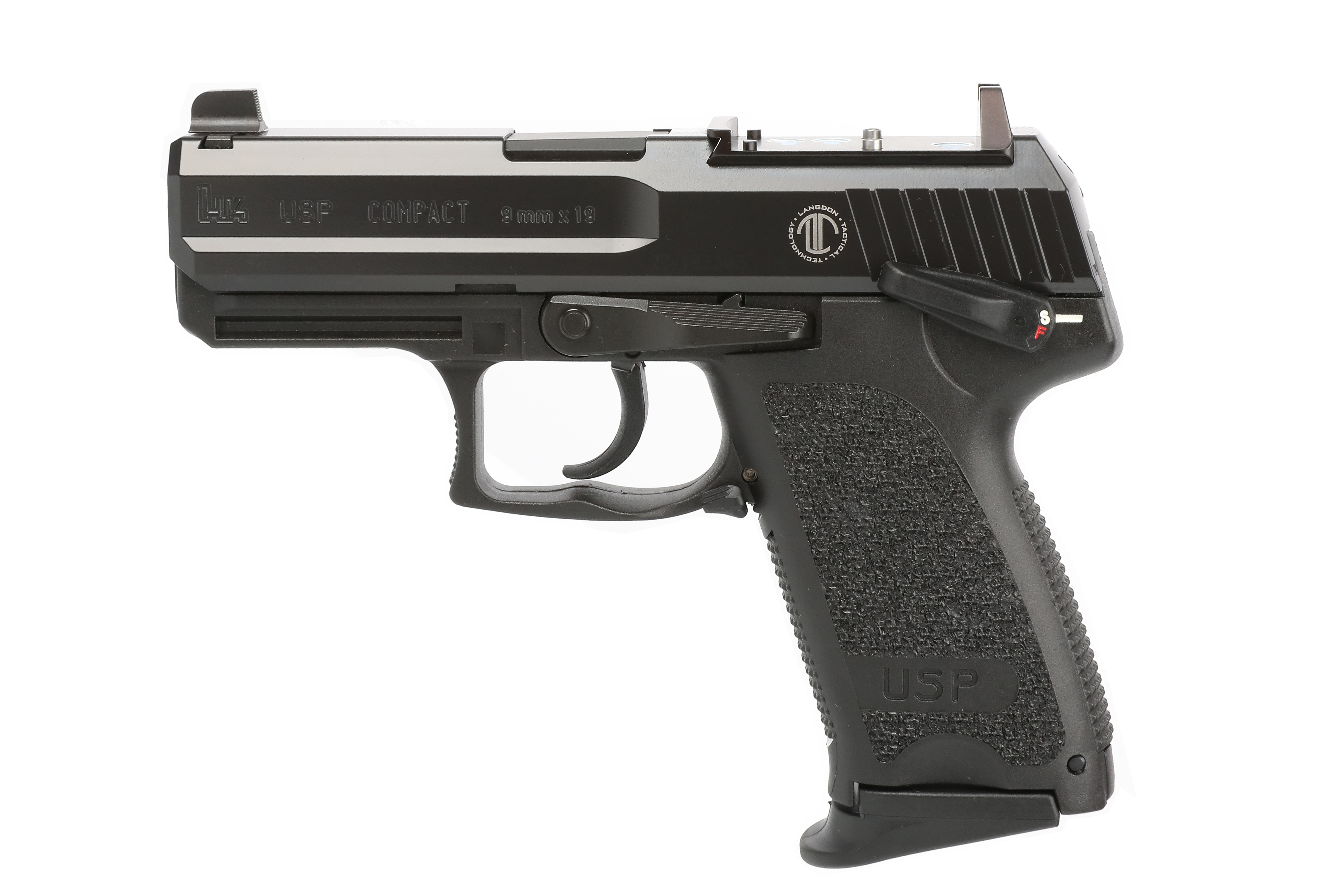 Heckler & Koch USP9 Compact V1 9mm 3.58 in 13 Rounds Langdon Tactical