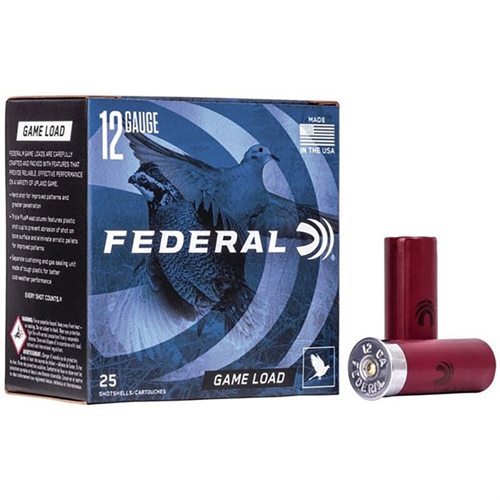 Federal Game-Shok Upland 12 Gauge 1 oz #8 Shot 25 Rounds