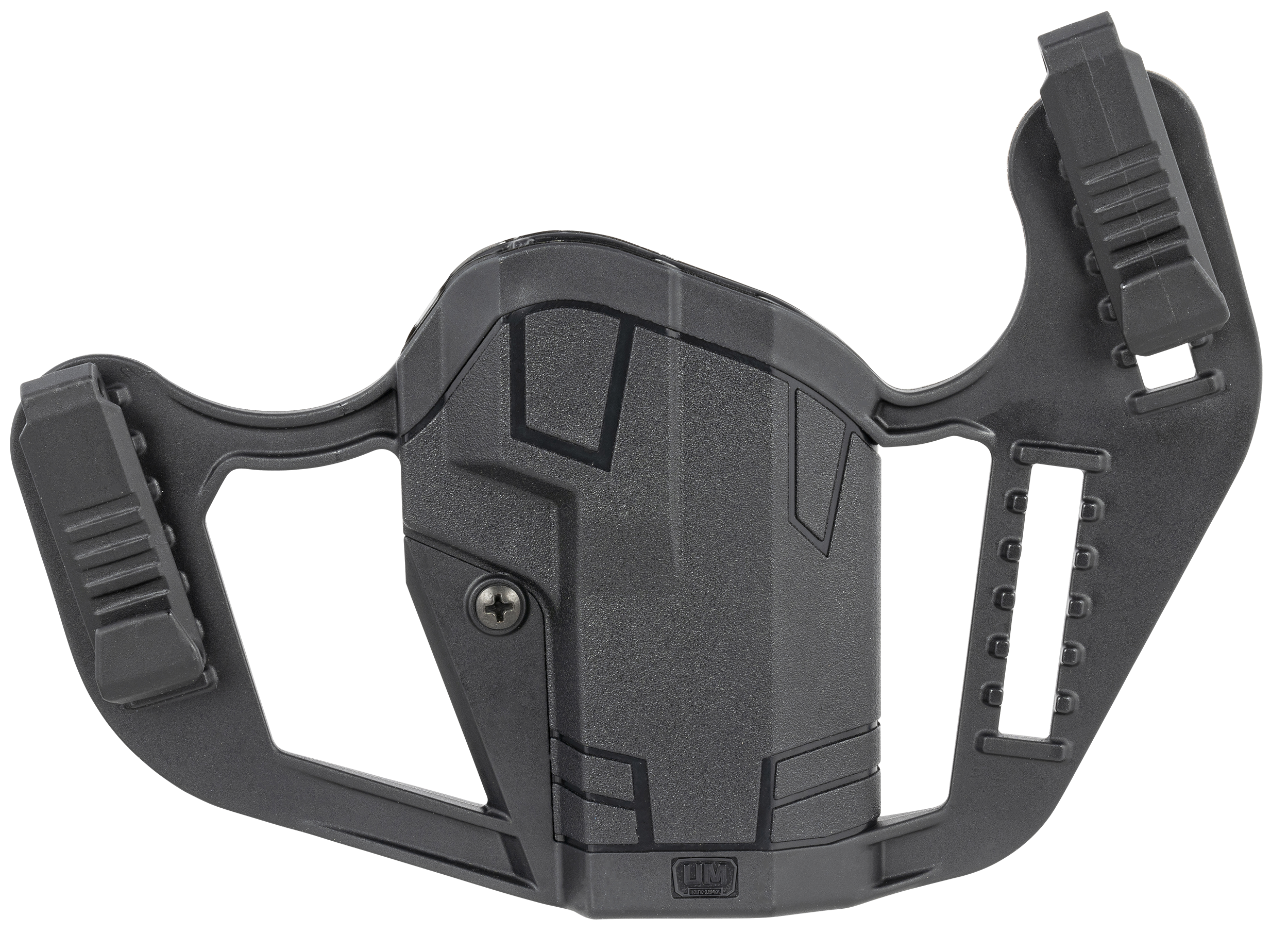 Uncle Mike's 79076 Apparition  IWB/OWB Belt Clip Mount Compatible w/Glock 48/S&W M&P Shield EZ Black Polymer Ambidextrous
