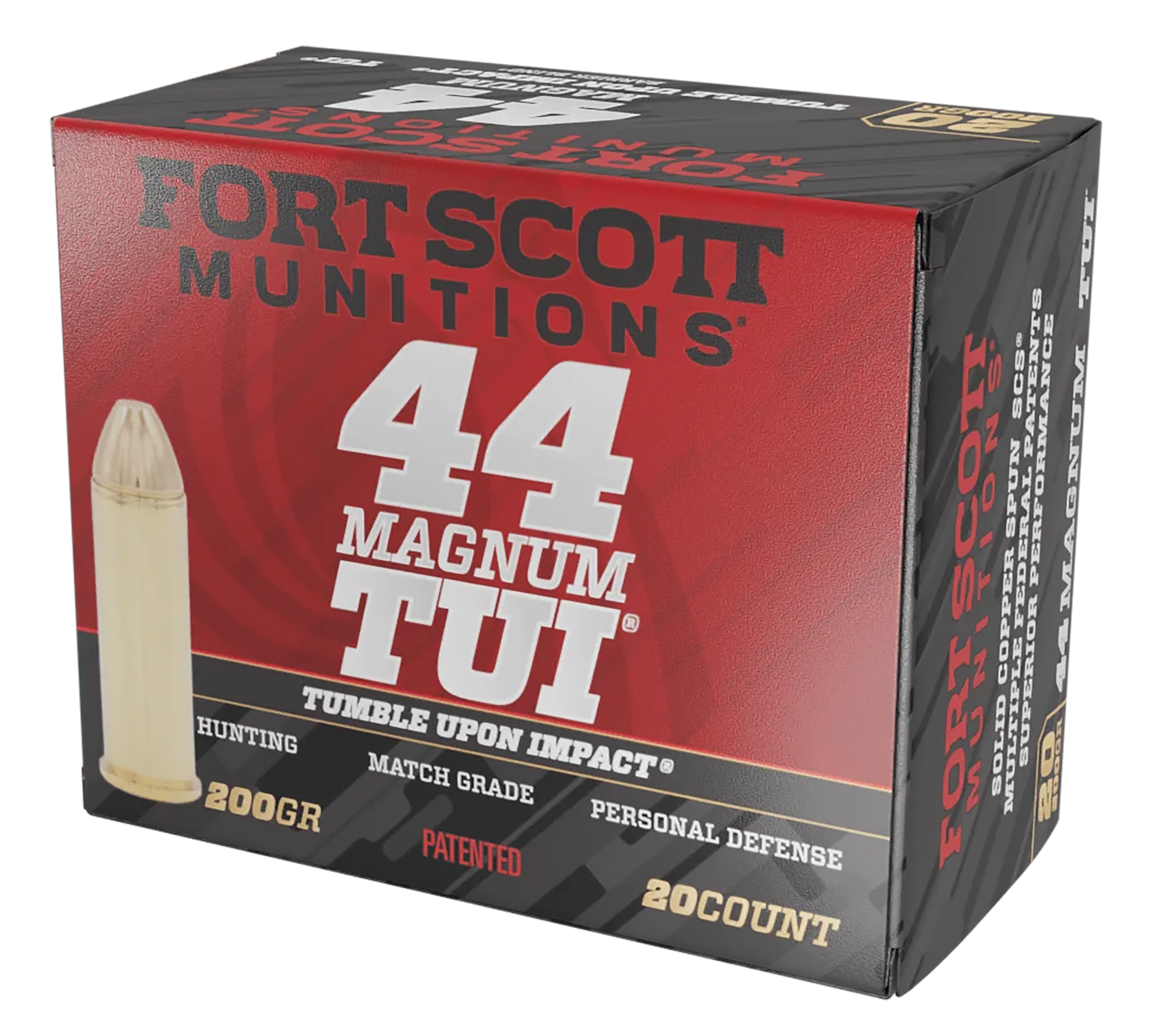 Fort Scott Munitions Pistol Ammo 44 Mag. 200 gr. TUI 20 rd.
