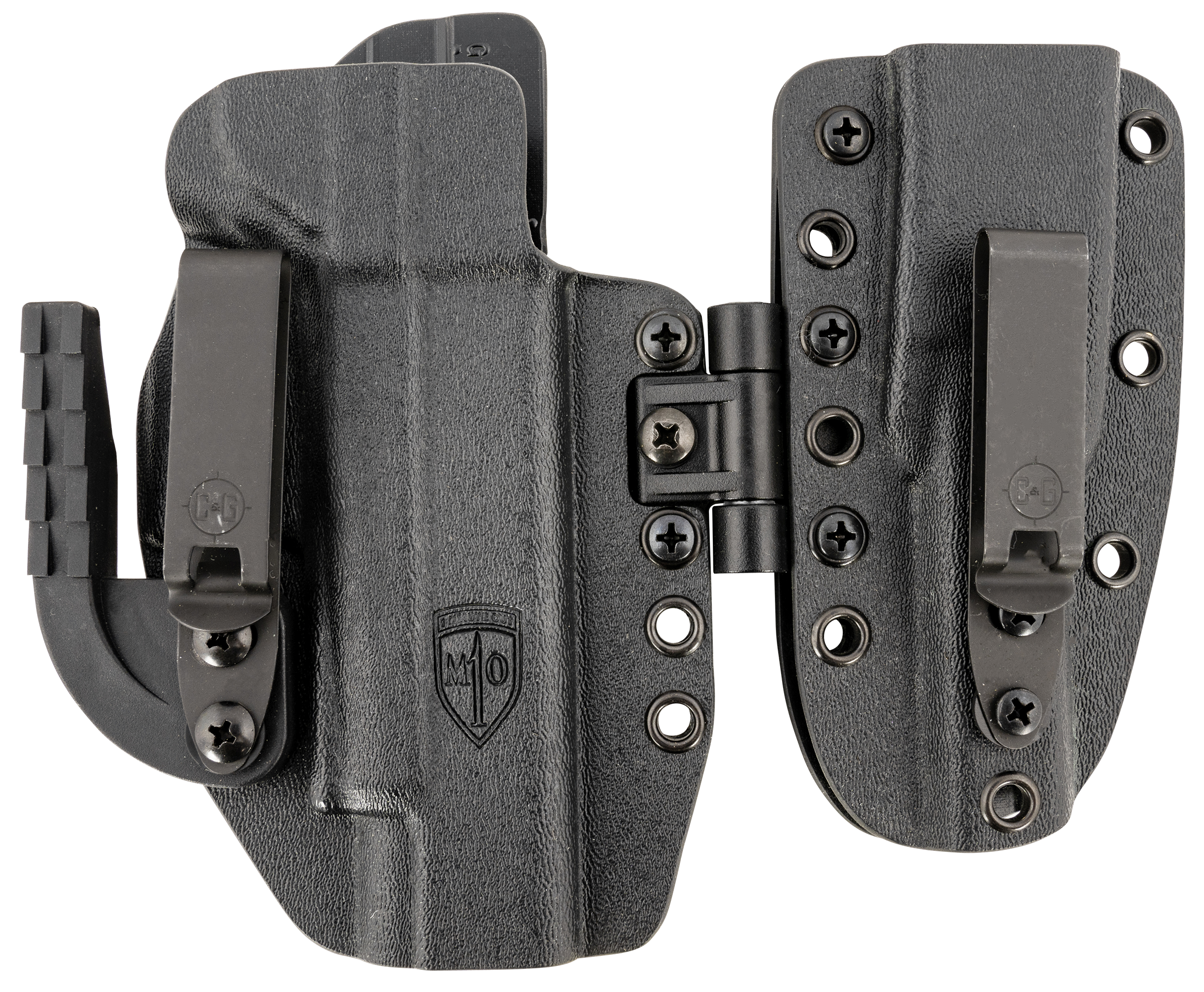 C&G Holsters 0080100 MOD 1 Holster System IWB Black Kydex Belt Clip Fits Sig Glock 48/MOS Right Hand