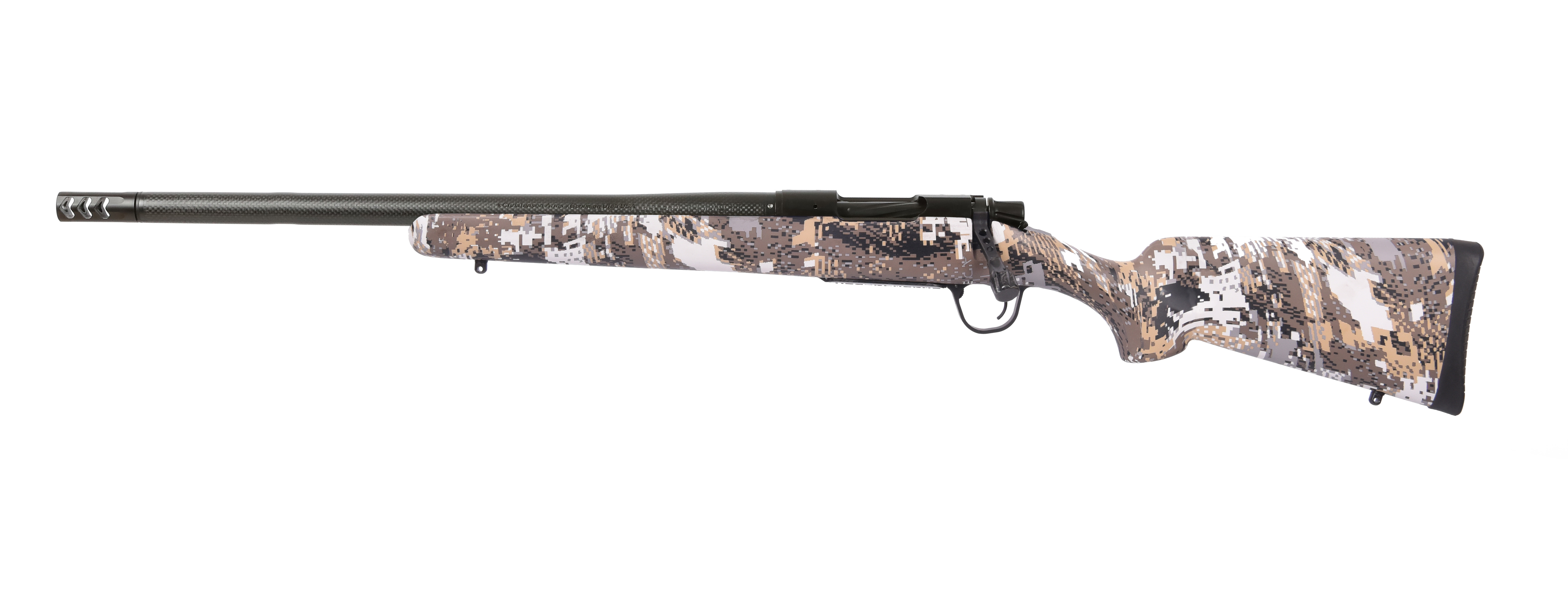 Christensen Arms Ridgeline Sitka FFT, 6.5 PRC, 18in. Barrel, 3rd, Sitka Elevate II Camo CF Stock - Black (NPN: 801-06290-00)