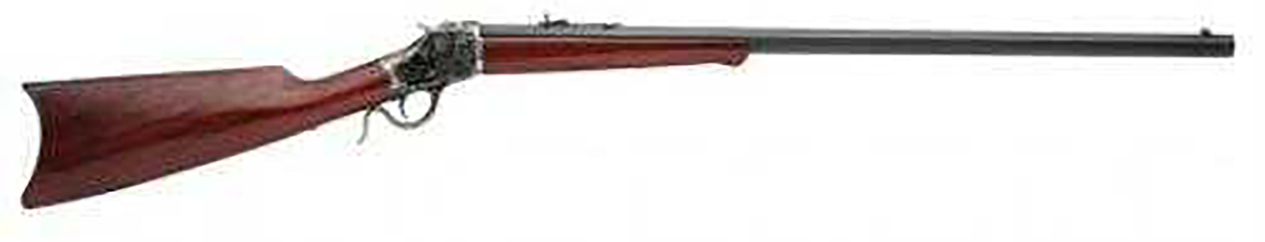 Taylors & Company 550147 1885 High Wall Full Size 45 Colt (LC) 1 Shot, 30" Blued Steel Barrel, Color Case Hardened Steel Receiver, Walnut Fixed Walnut Stock, 