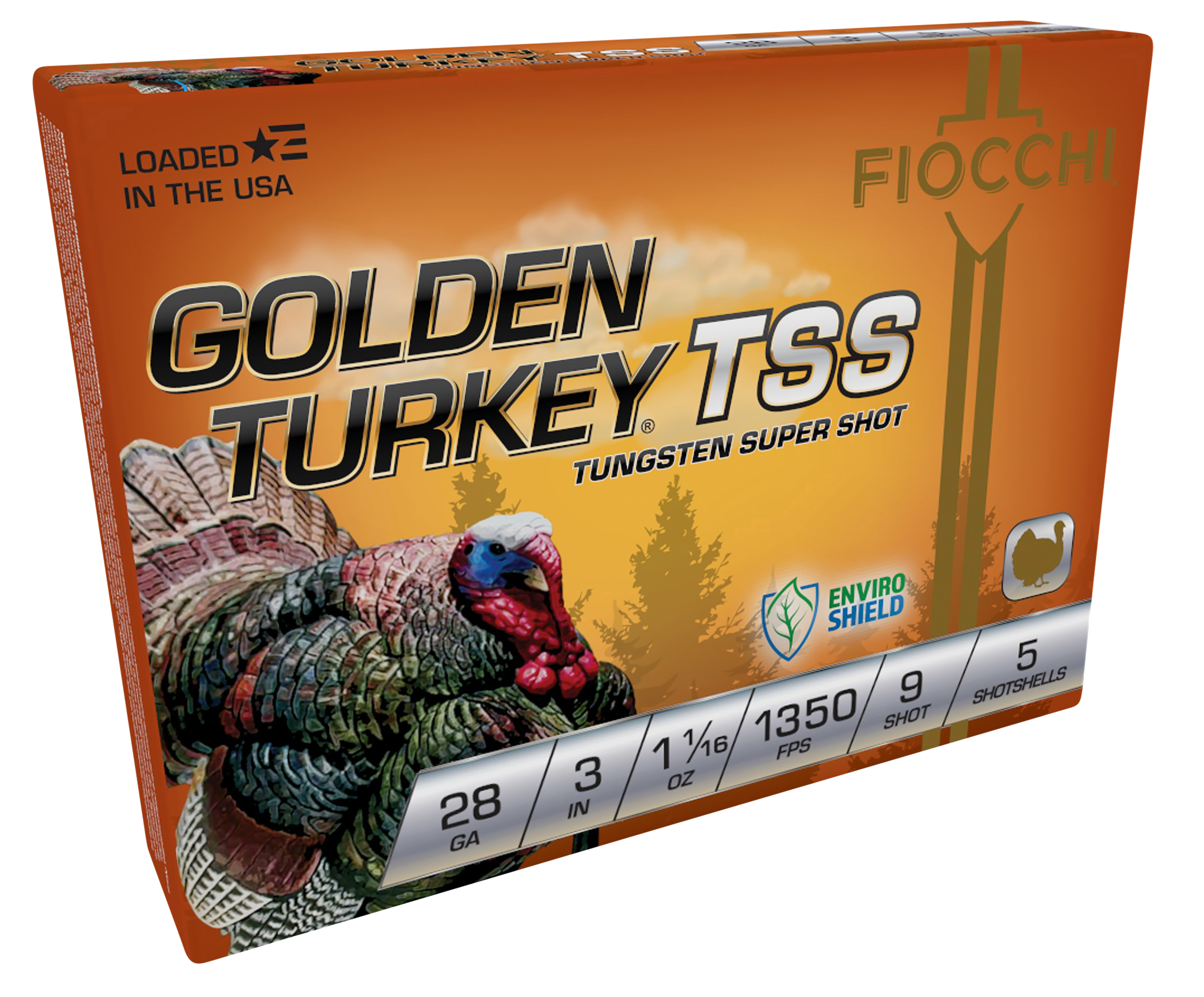 Fiocchi Golden Turkey Tss 28 Gauge Tungsten Super Shot 1-1/16 oz 5 rounds