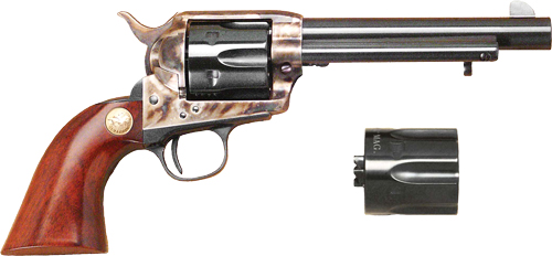 Cimarron P-Model 45 LC and 45 ACP 5.5 inch 6rd Blued Case Colored Walnut Grip