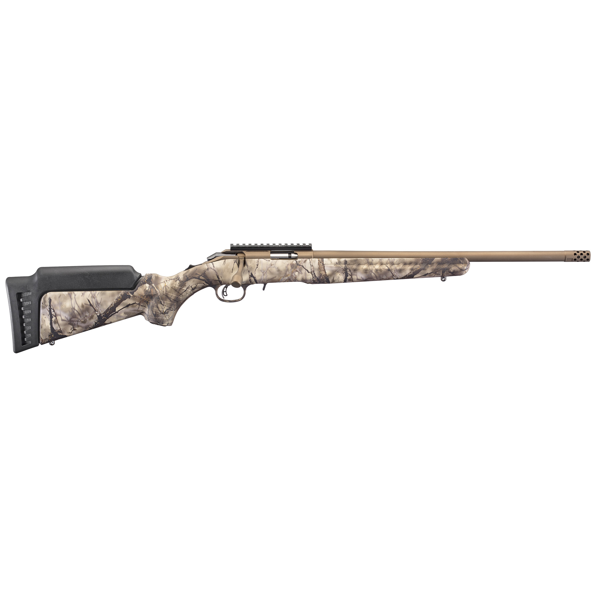 Ruger 8374 American Rimfire 17 HMR 18 in 9 round Bronze Cerakote
