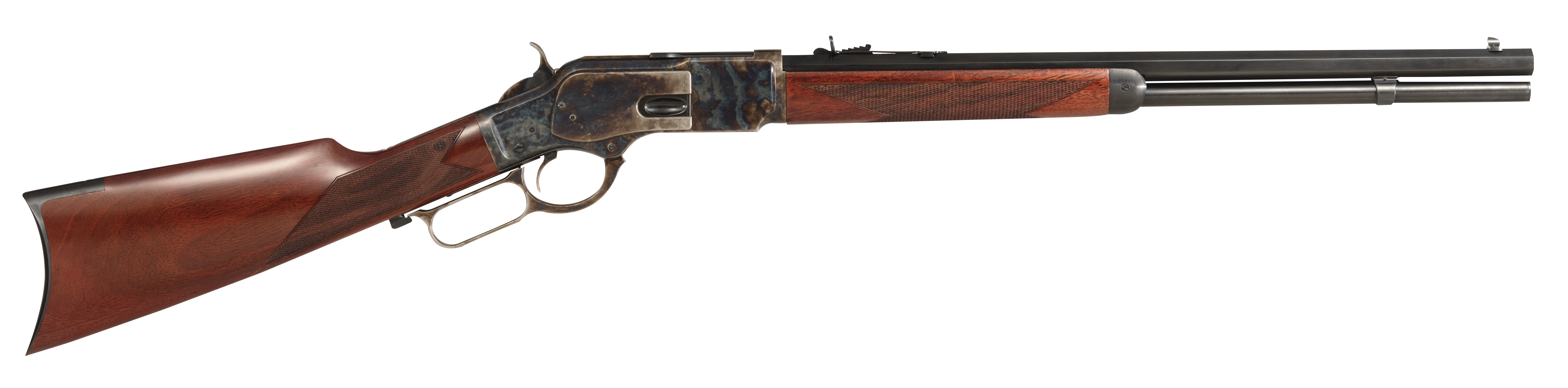 Taylors & Company 550220 1873  Lever Action 357 Mag Caliber with 10+1 Capacity, 20" Blued Barrel, Color Case Hardened Metal Finish & Checkered Walnut Stock (Full Size)