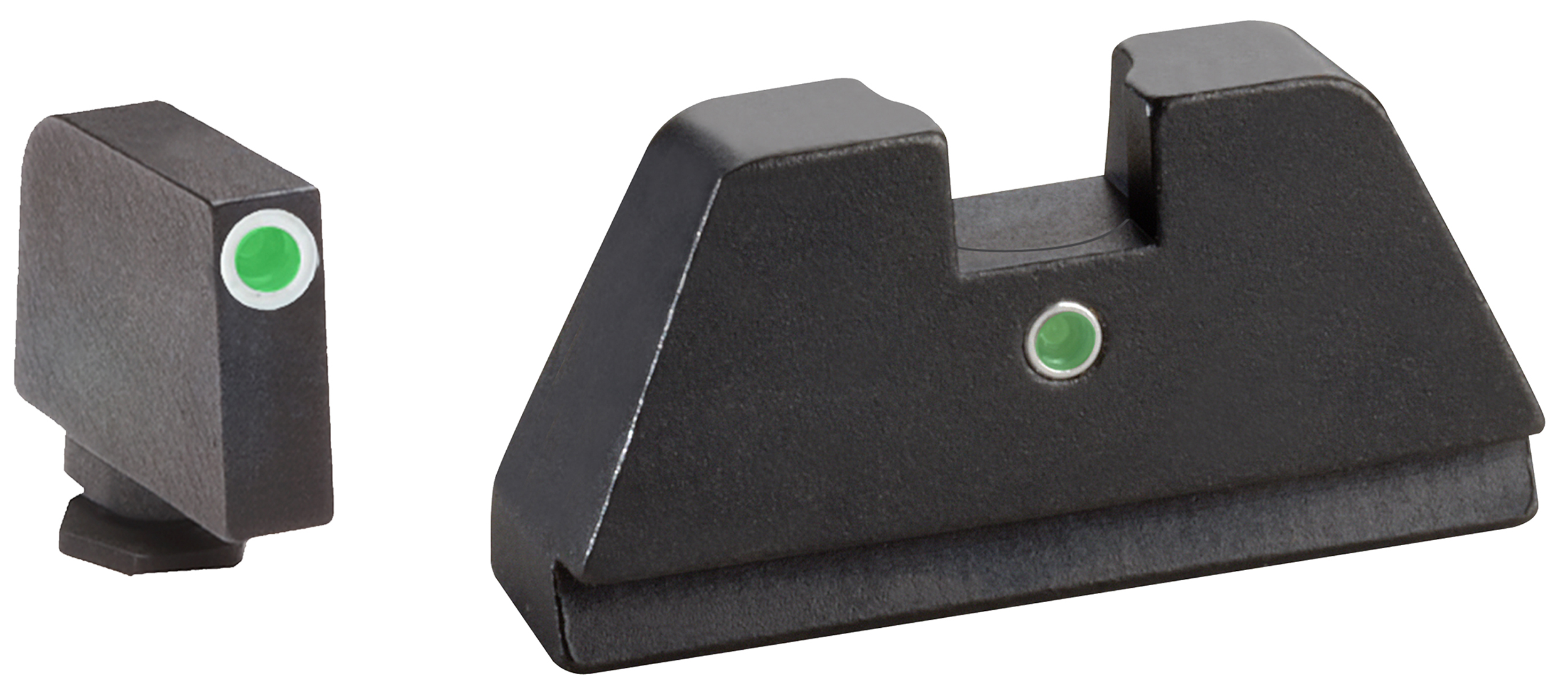 AmeriGlo GL191 Glock Optic Compatible Sight Set Green Tritium i-Dot XL