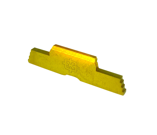 Cross Armory CRG5SLGD Slide Lock Extended Gold Steel for Glock Gen1-5 P80