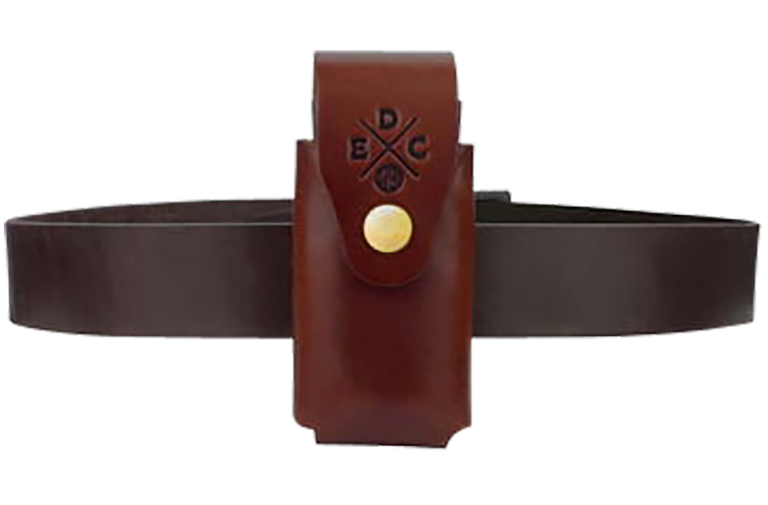 1791 Gunleather HDESSLSCHNA EDC Heavy Duty Easy Slide OWB Chestnut Leather Belt Slide Ambidextrous