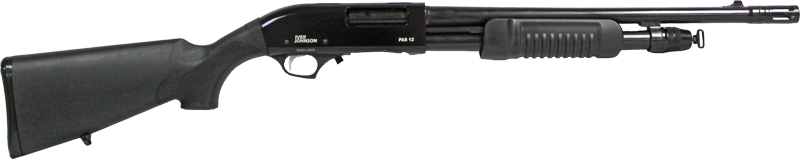 Iver Johnson PAS12 12GA, 18.5in. Barrel, 5rd, Synth. Stock & Forend - Black (PAS12MB)