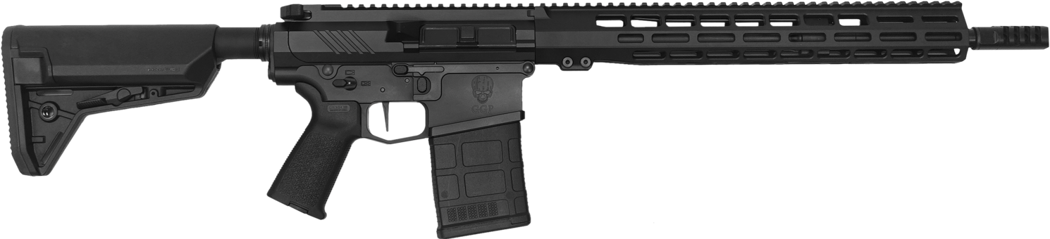 Grey Ghost Precision GGPSHM GGP Heavy MKII 308 Win,7.62x51mm NATO 16" 20+1 Black Hard Coat Anodized Adjustable Magpul SL-S Stock Black Magpul MOE Grip
