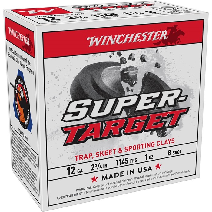 Winchester Super Target 12 Gauge #8 Shot 1 Ounce 25 Rounds