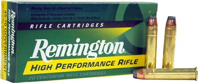 Remington High Performance Rifle Ammo 45-70 Government SJHP 300 Grain 20 Rounds