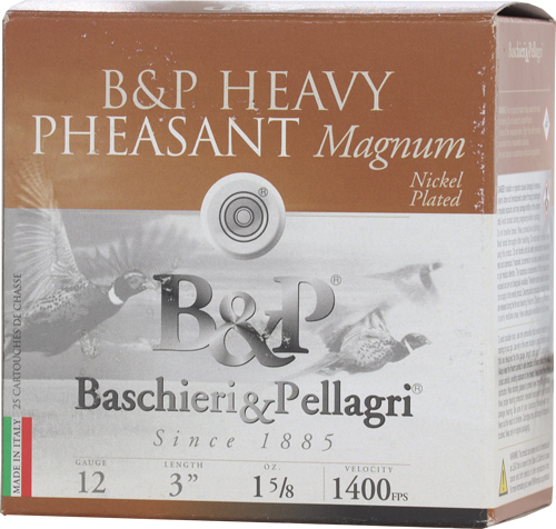 B&P Heavy Pheasant Shotgun Loads 12 ga. 3 in. 1 5/8 oz. 1400 FPS 5 Shot 25 rd.