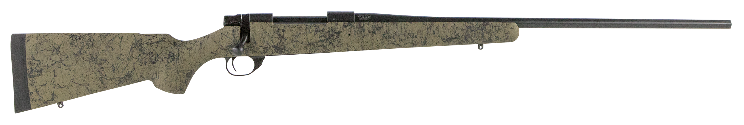 Howa HHS63703 M1500 HS Precision 7mm Rem Mag 3+1 24" Barrel, Black Metal Finish, Green Black Webbed Fixed HS Precision Stock