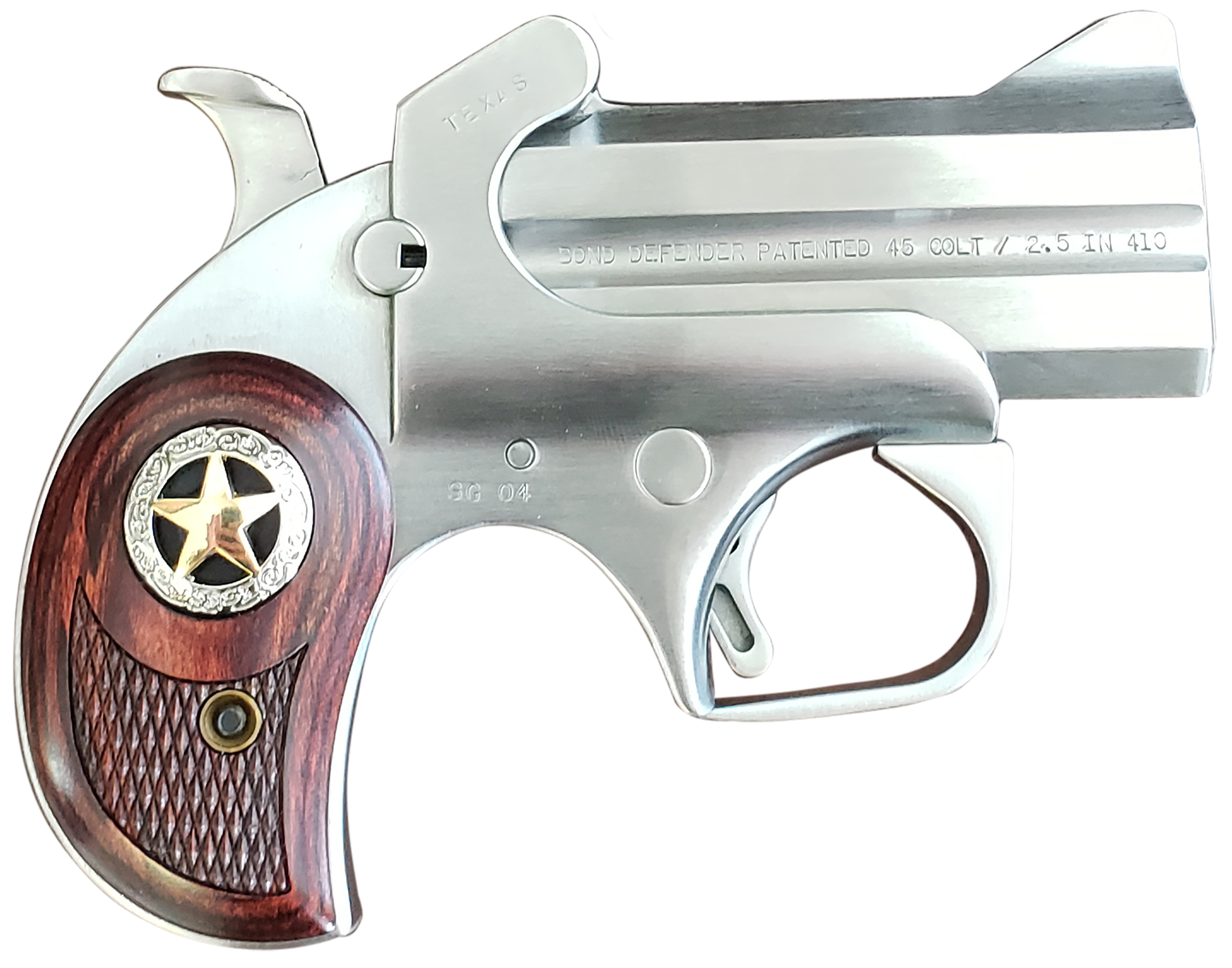 Bond Arms Rustic Defender 45 Colt, 3in. Barrel, 2rd - Stainless (BARD)