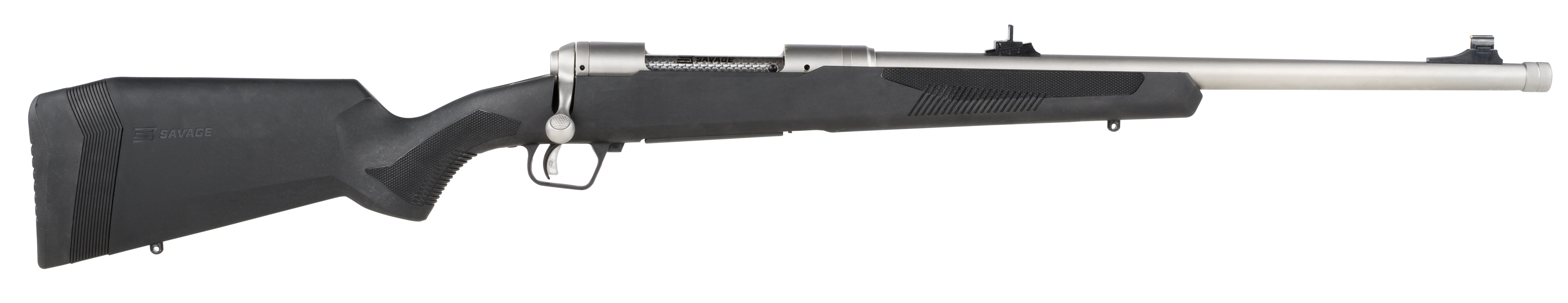 Savage 110 Brush Hunter Rifle 375 Ruger 20 in 3 Rounds Stainless Iron Sights