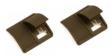 Weaver Short Locking Rail Panel 1.6" Dark Earth 2 Pack