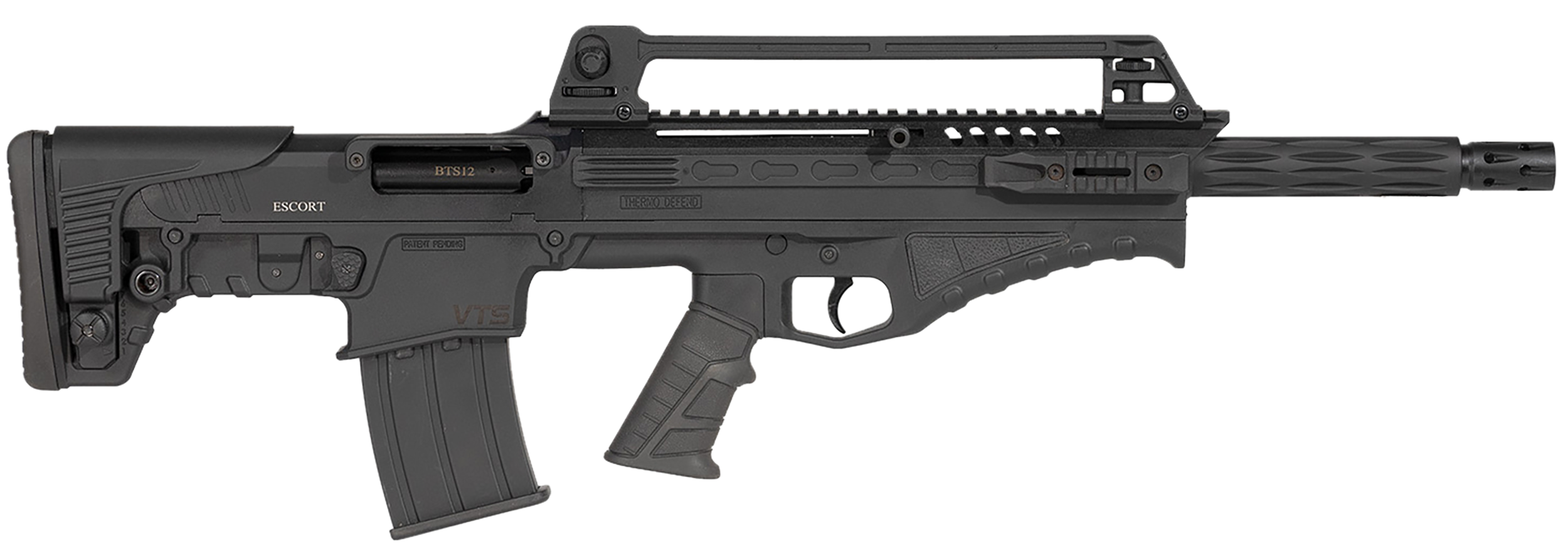 Escort BTS 12 Bullpup, 12GA, 18in. Barrel, 5rd, Adj. Synth. Stock - Black (HEBT12X180101)