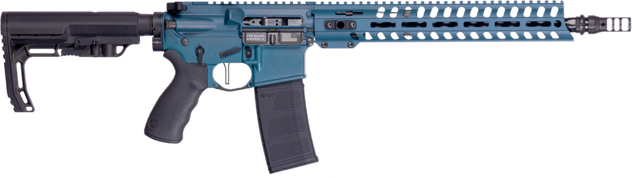 Patriot Ordnance Factory Wonder 5.56 NATO 13.75 Barrel 30+1 Blue Titanium Cerakote M-LOK