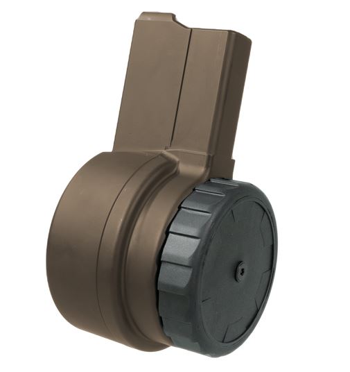 Warrior Systems W-15 Drum Magazine 50RD Midnight Bronze 5.56x45mm NATO AR-15