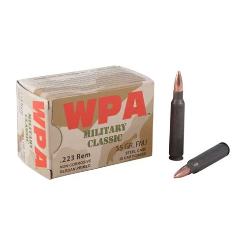 Wolf Military Classic Rifle Ammunition .223 Rem 55 gr FMJ 3241 fps - 20/box