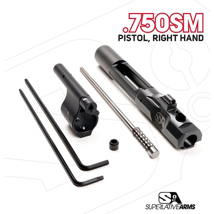 Superlative Arms Ar-15 Adjustable Piston System with 0.750 Gas Block Pistol RH