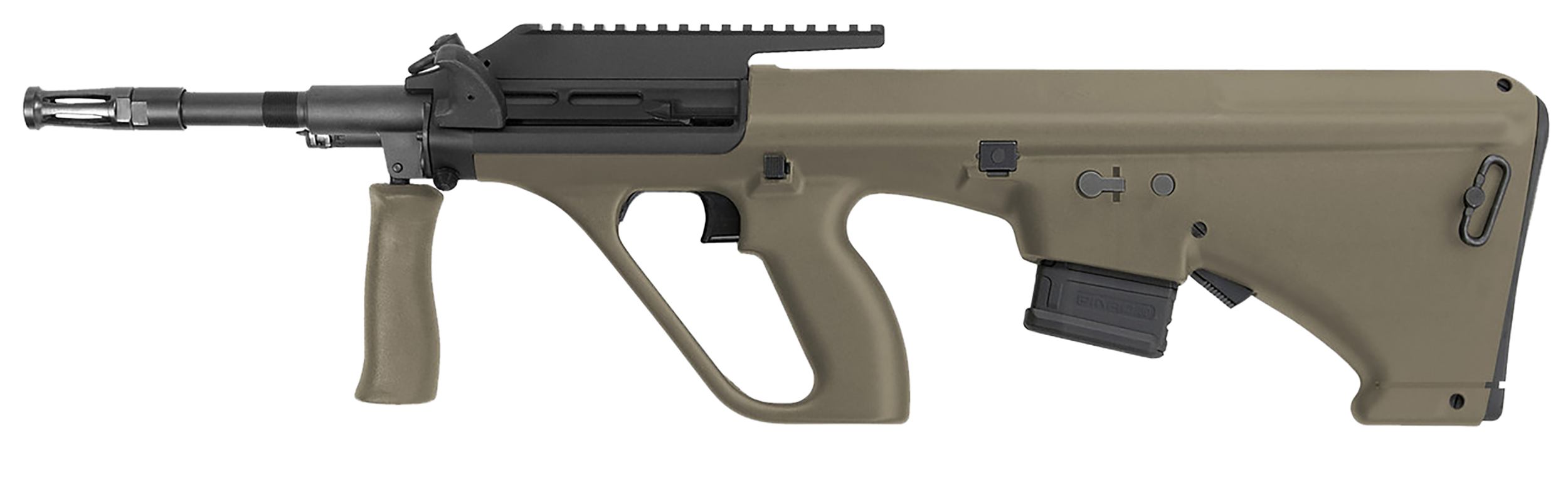 Steyr Arms AUGM1MUDNATOLCA AUG A3 M1 *CA Compliant 5.56x45mm NATO 10+1 20" Black Steel Barrel, Black Picatinny Rail Aluminum Receiver, Mud Synthetic Bullpup Stock, Mud Polymer Grip, NATO Mag