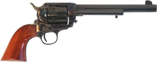 Cimarron Firearms Frontier 45 Colt 7.5 in 6 Rounds Blued Case Hardened Walnut Grips