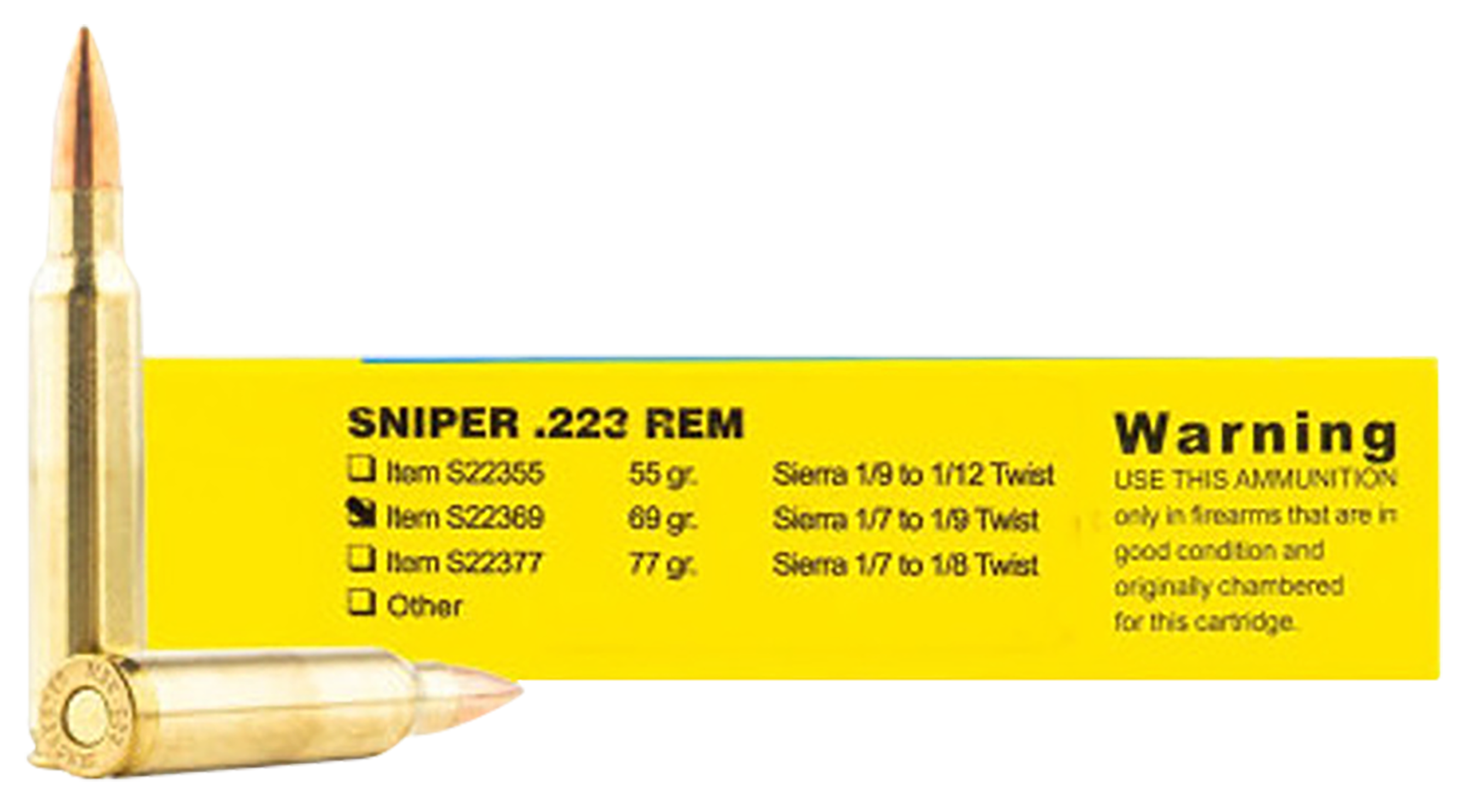 Buffalo Bore Ammunition S2236920 Sniper Strictly Business 223Rem 69gr Hollow Point Boat Tail 20 Rounds