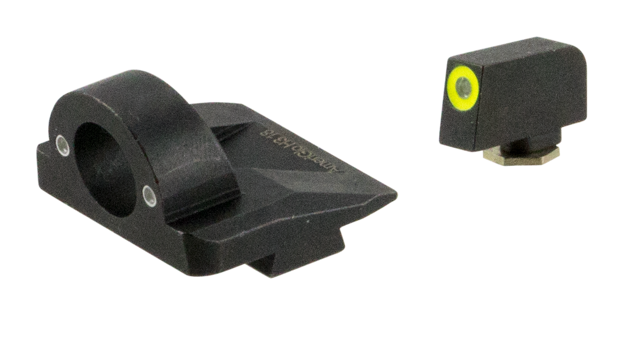 AmeriGlo GL5325 Ghost Ring Sight Set Glock Gen5 9mm/.40 Green Tritium LumiGreen