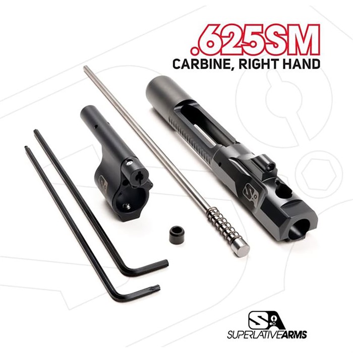 Superlative Arms Ar-15 Adjustable Piston System Solid 0.625 Gas Block Carbine
